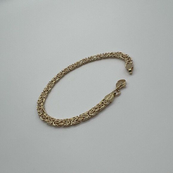Leslie's 14K Gold Byzantine Bracelet - Picture 3 of 10